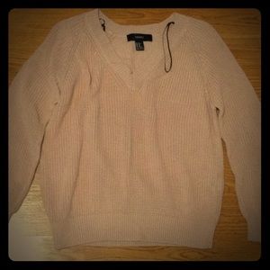 🚫UNAVAILABLE🚫 Forever 21 Blush V-Neck Sweater